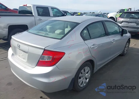 2012 Honda Civic Lx из США, поврежденный, VIN 19XFB2F59CE023369